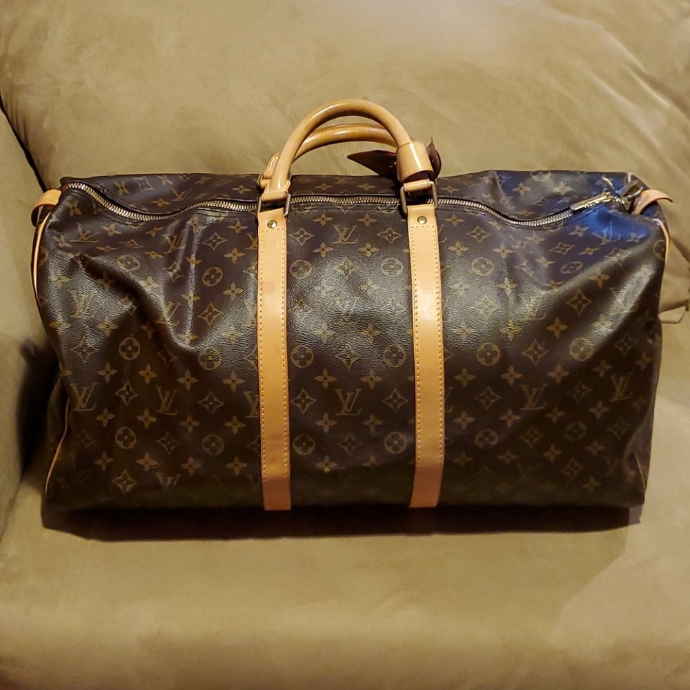Louis Vuitton Canvas Keepall 55